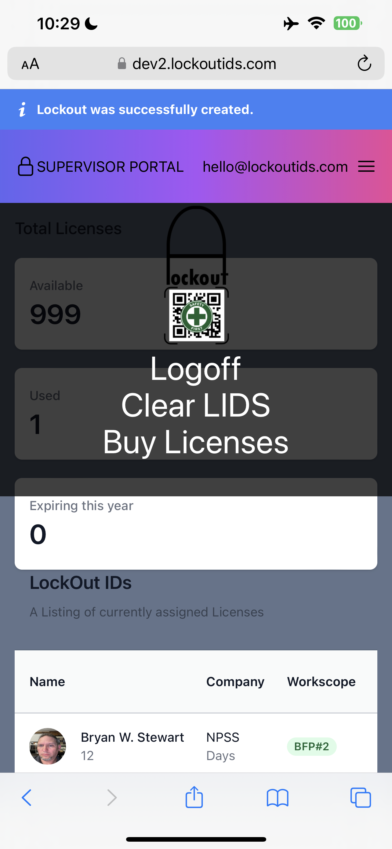 LOCKOUT ID (gen 2): Smart LOTO Tag System LOTO KIT