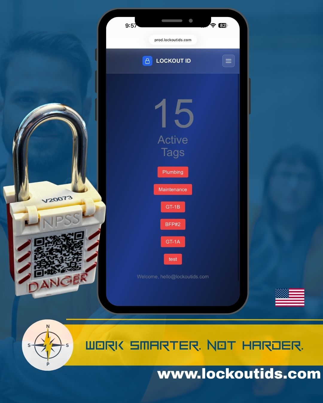LOCKOUT ID (gen 2): Smart LOTO Tag System