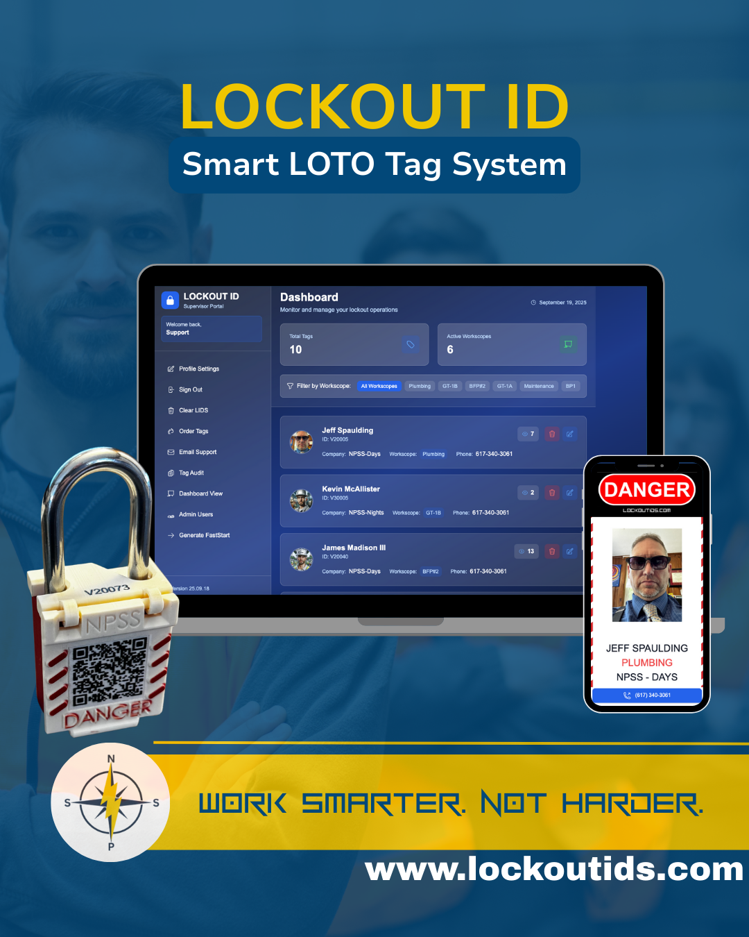 LOCKOUT ID (gen 2): Smart LOTO Tag System